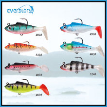 2 ′ / 3 ′ / 5 ′ Isca de pesca de pesca de chumbo macio de cor diferente